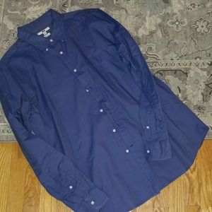 Uniqlo Slim Fit Blue Button Down Shirt
